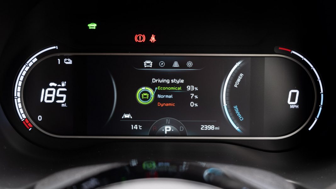 Kia Soul EV instrument cluster