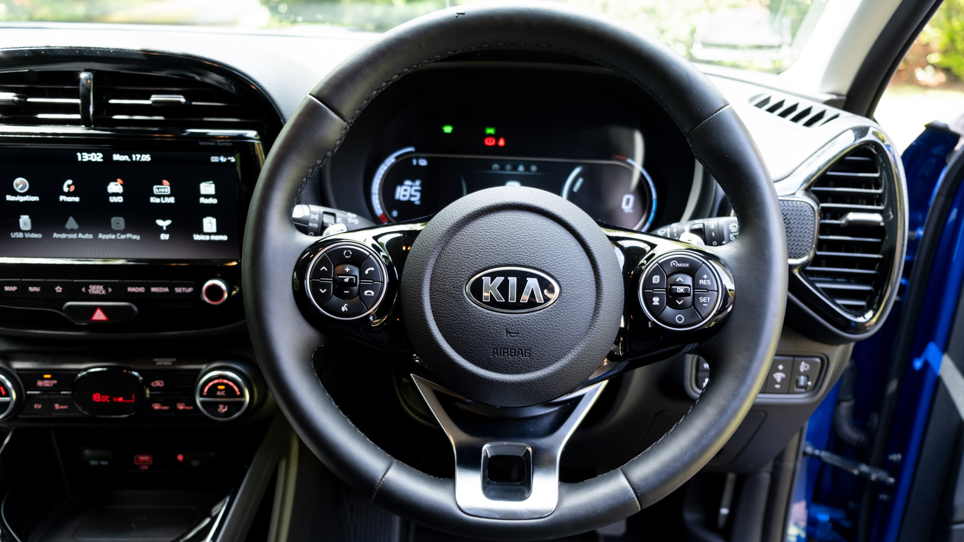 Kia Soul EV steering wheel