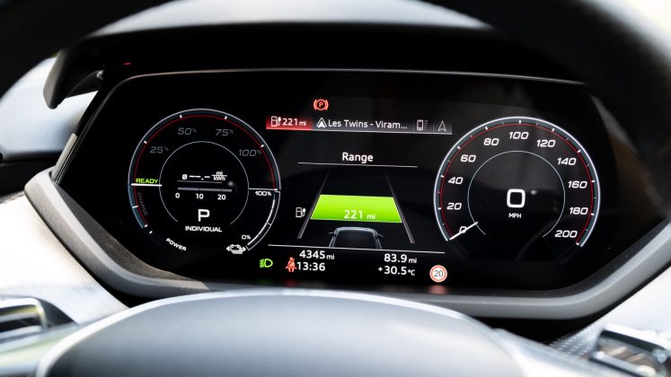 Audi e-tron GT instrument cluster