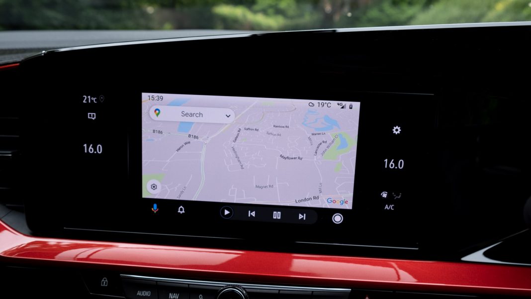 Vauxhall Mokka-e Google Maps