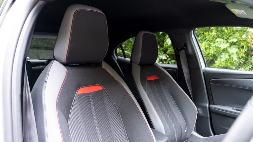 Vauxhall Mokka-e front seats