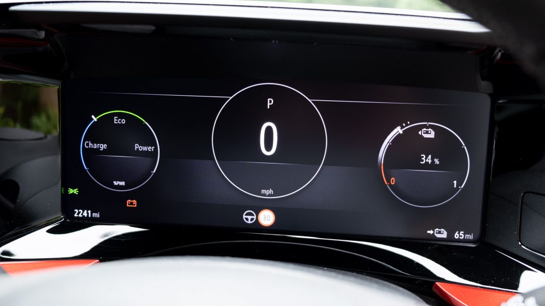 Vauxhall Mokka-e instrument