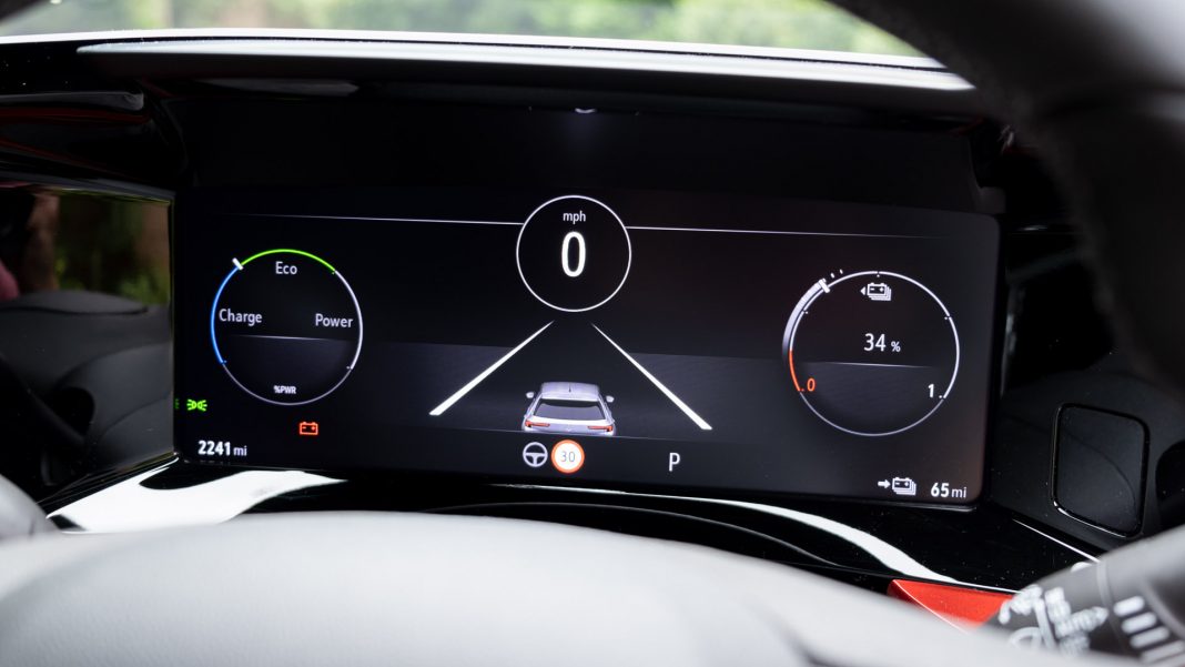 Vauxhall Mokka-e instrument cluster