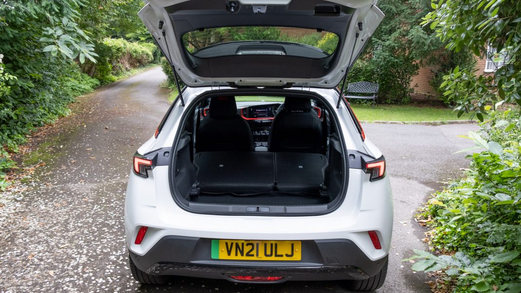 Vauxhall Mokka-e seats down
