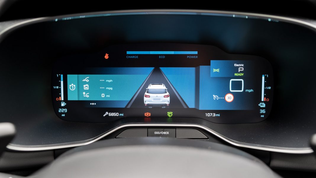 Citroen C5 Aircross Hybrid instrument cluster