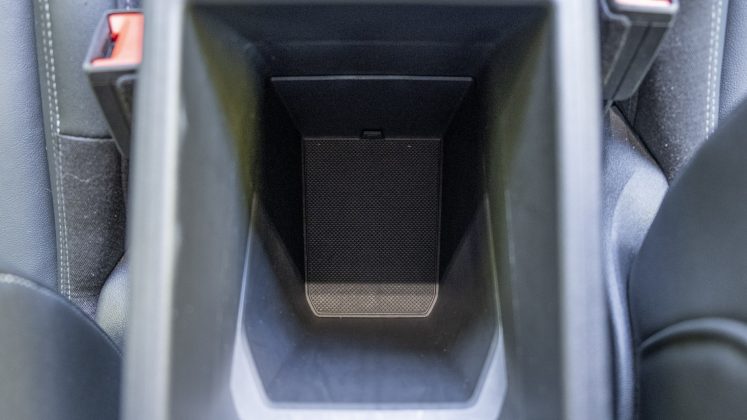 Audi Q4 e-tron armrest compartment