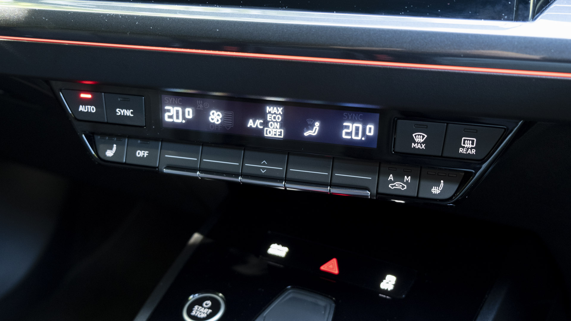 Audi Q4 e-tron climate controls