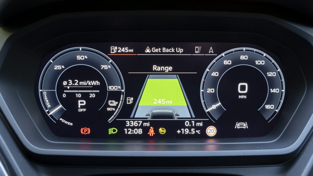 Audi Q4 e-tron instrument cluster