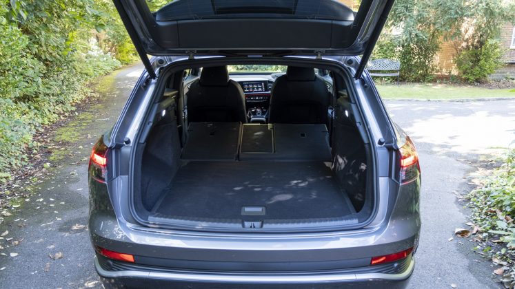 Audi Q4 e-tron seats down