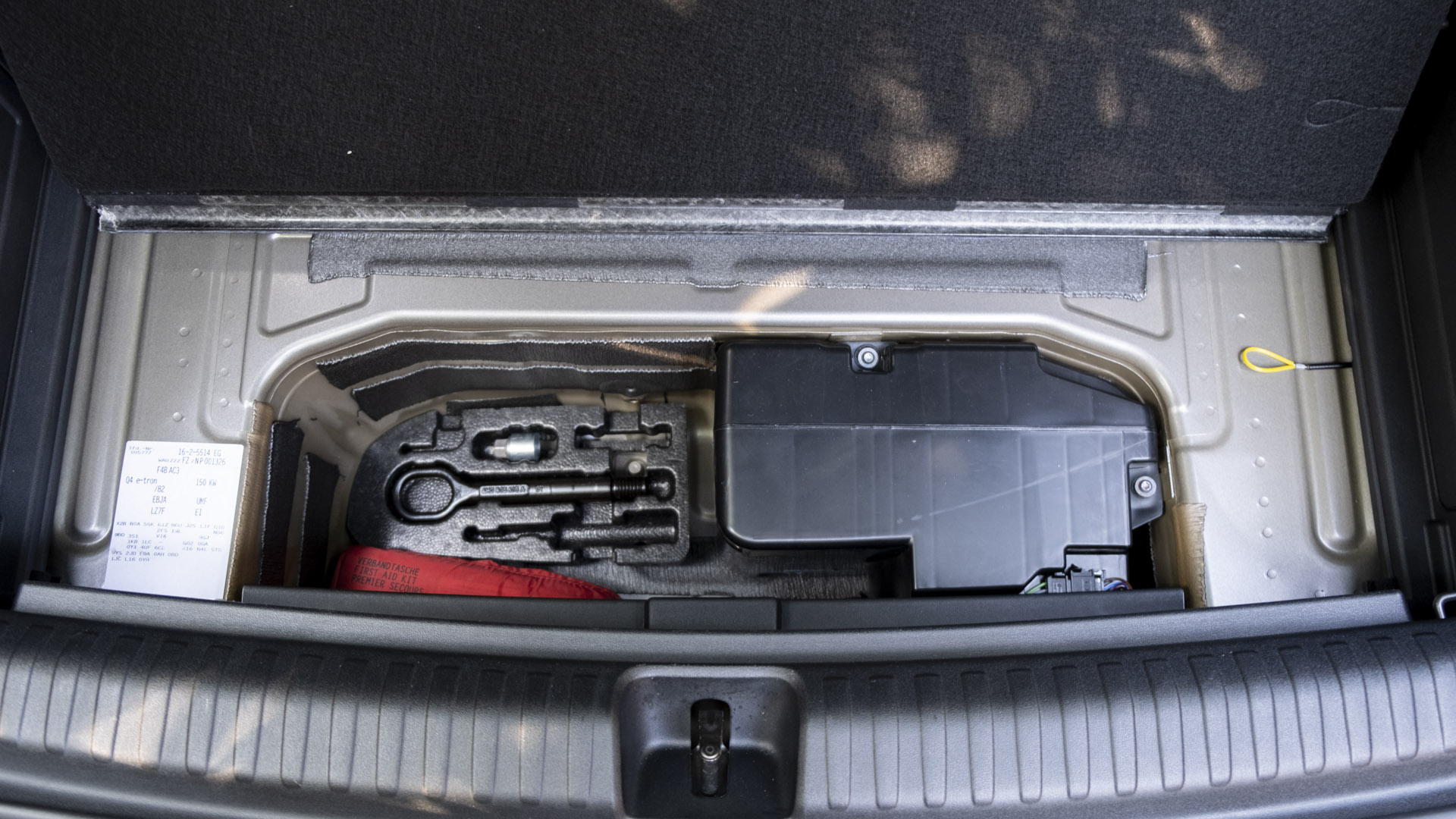 Audi Q4 e-tron underfloor compartment
