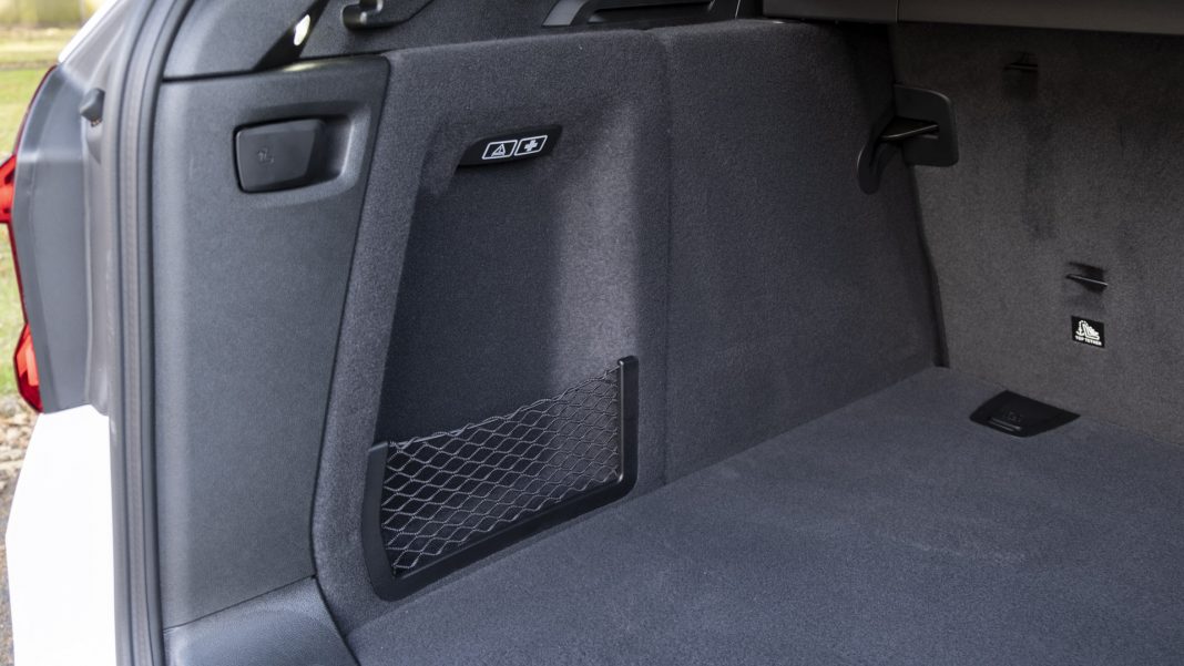 BMW iX3 boot side storage