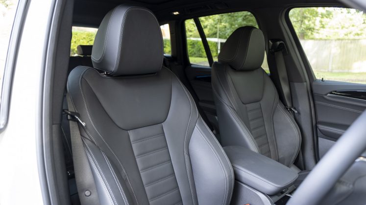 BMW iX3 front seats