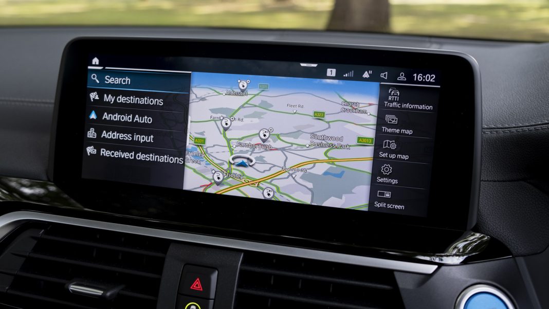 BMW iX3 maps