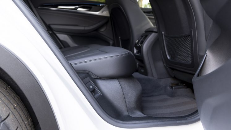 BMW iX3 rear seat design