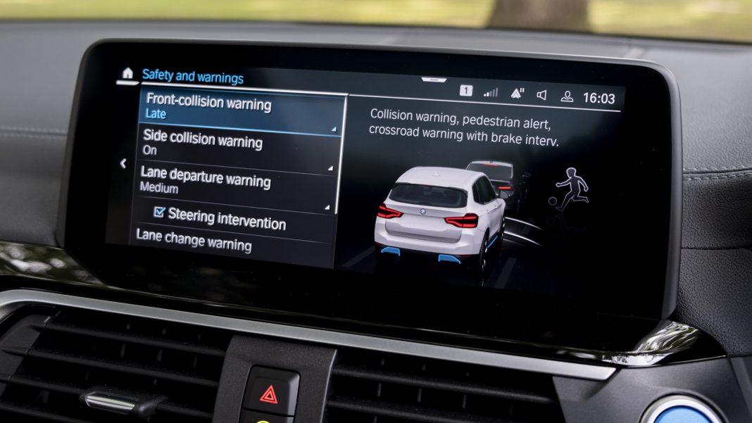 BMW iX3 safety systems