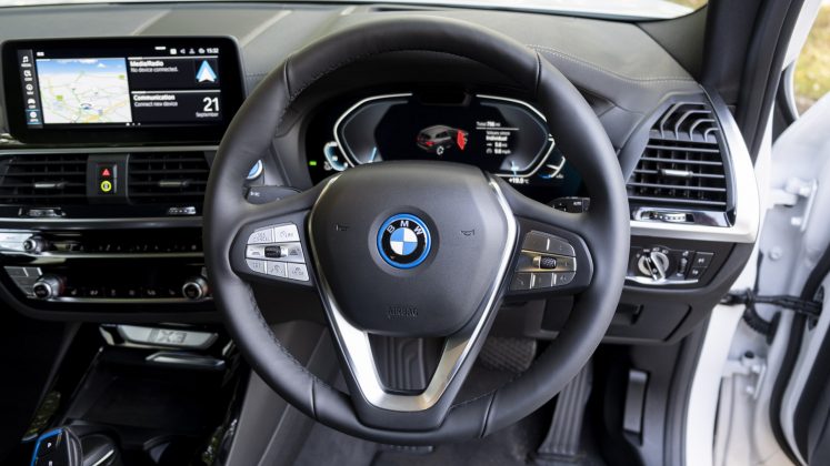 BMW iX3 steering wheel