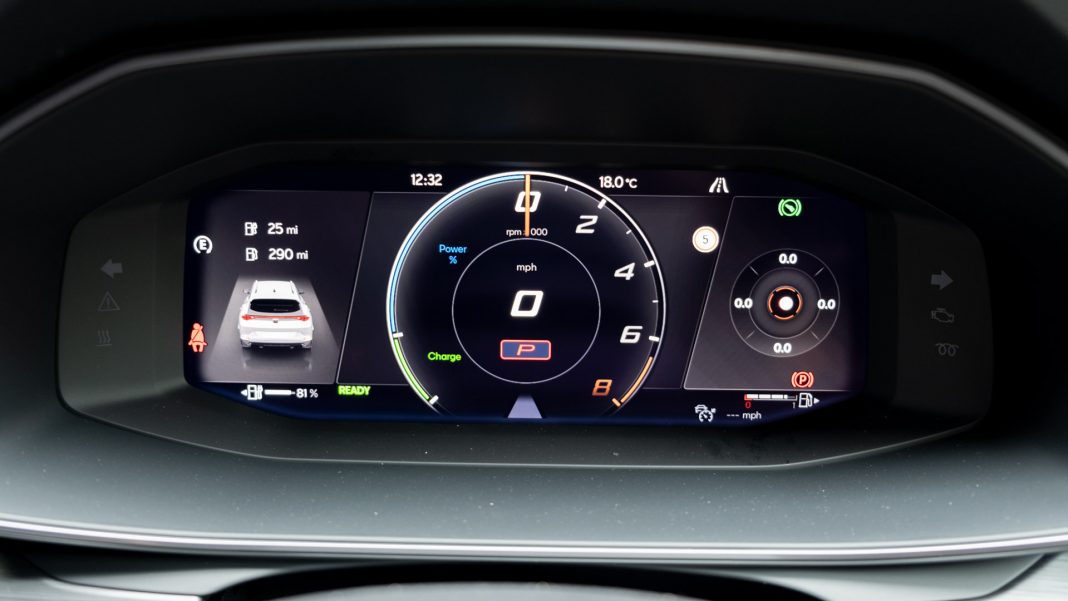 Cupra Formentor instrument cluster look