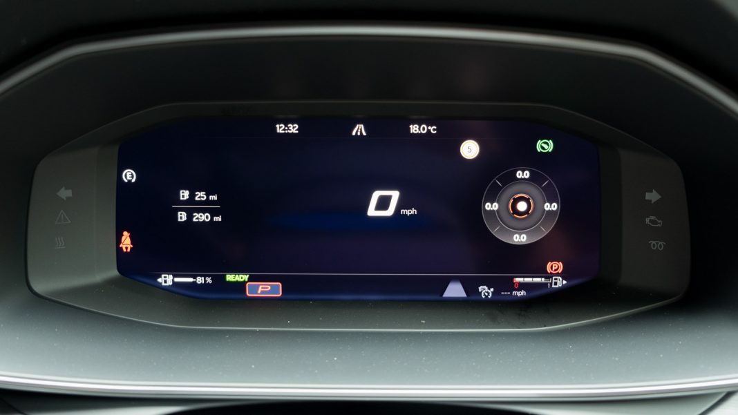 Cupra Formentor instrument cluster simple