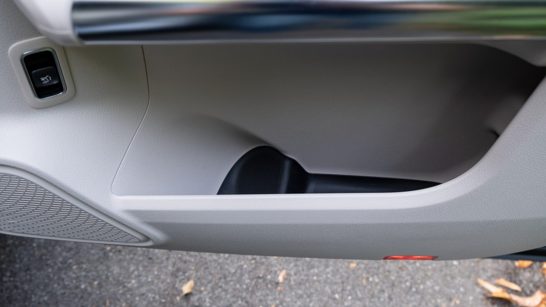 Mercedes EQA front door compartment