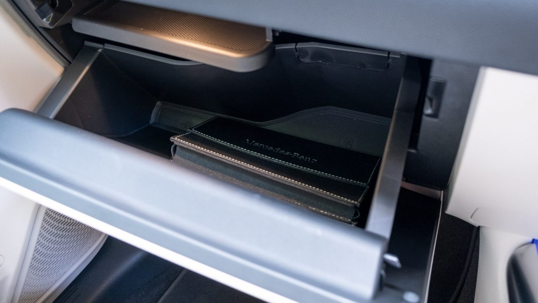 Mercedes EQA glove box