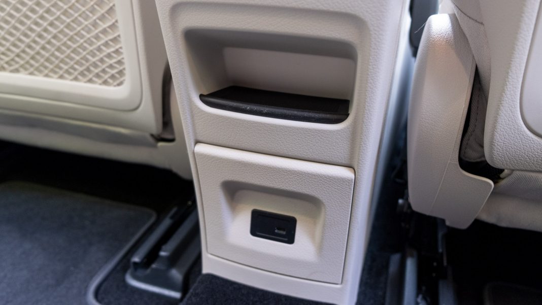 Mercedes EQA rear USB