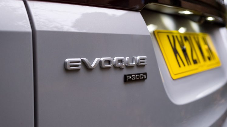 Range Rover Evoque P300e badge