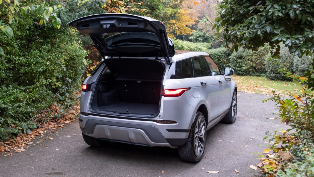 Range Rover Evoque P300e boot design