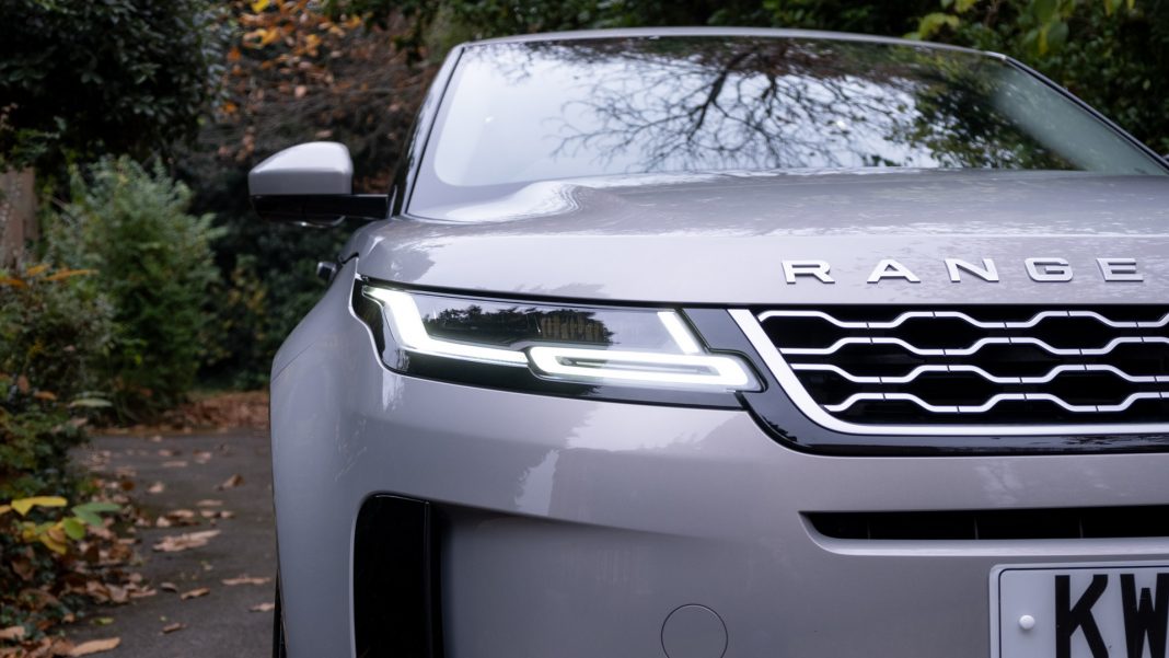 Range Rover Evoque P300e headlights