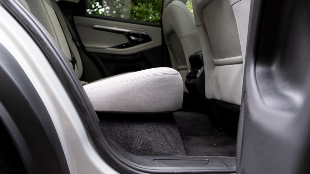Range Rover Evoque P300e rear seat design