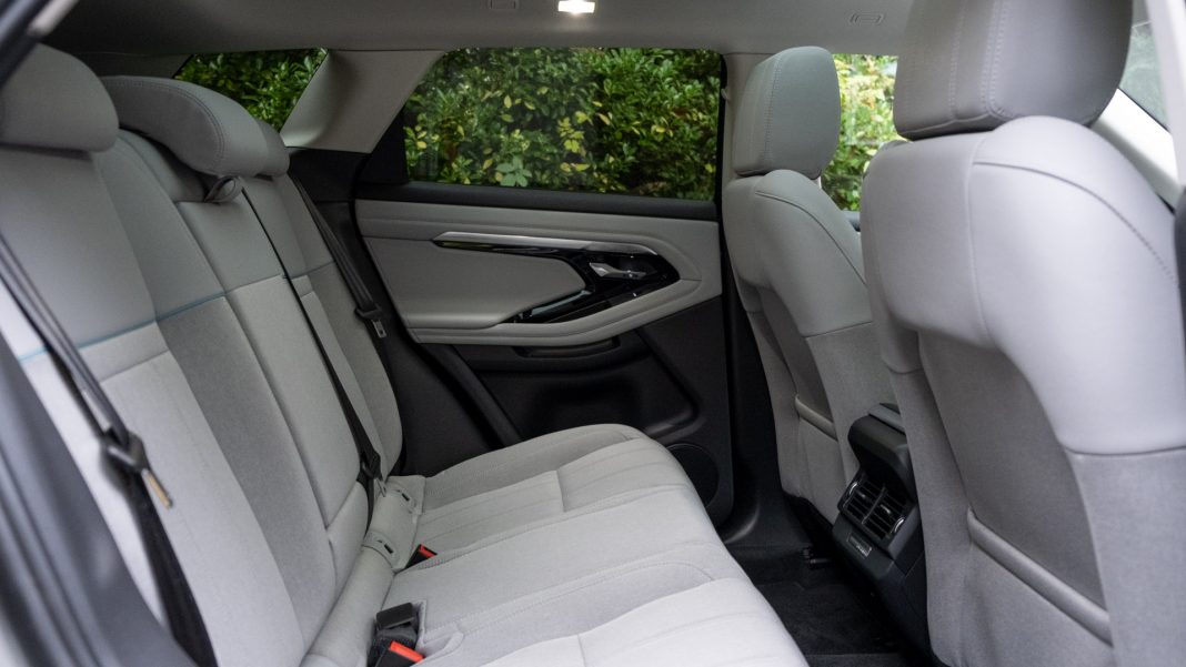 Range Rover Evoque P300e rear seats
