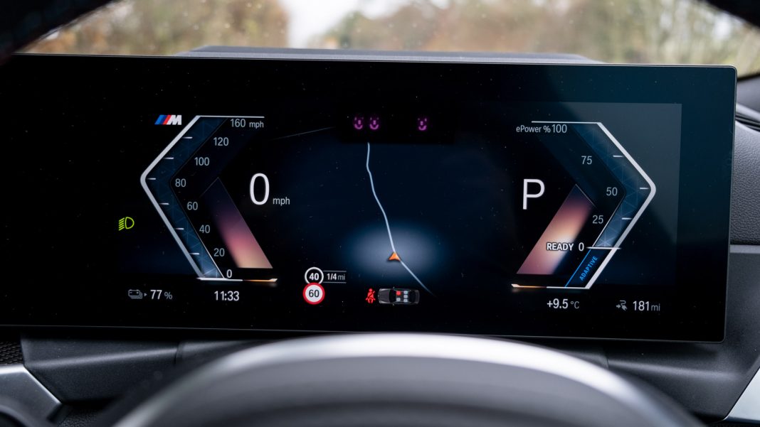 BMW i4 instrument cluster