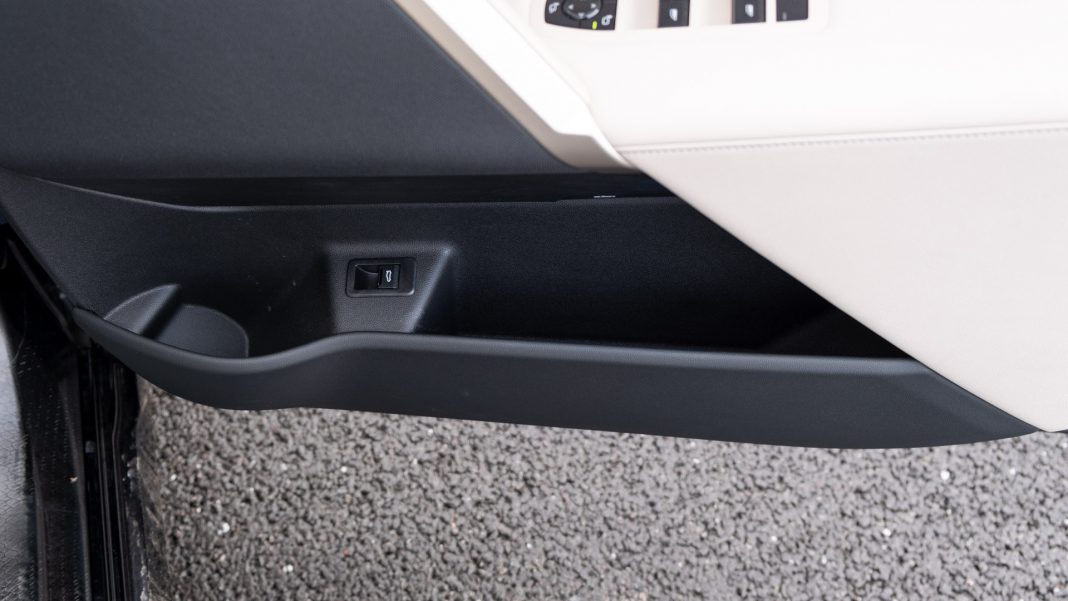 BMW iX front door compartment