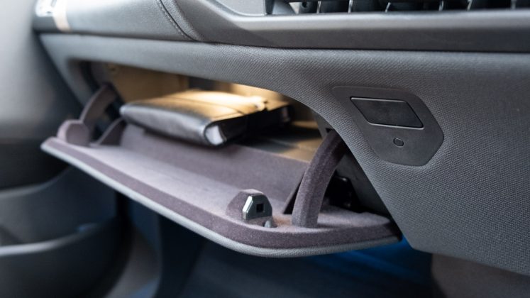 BMW iX glove compartment
