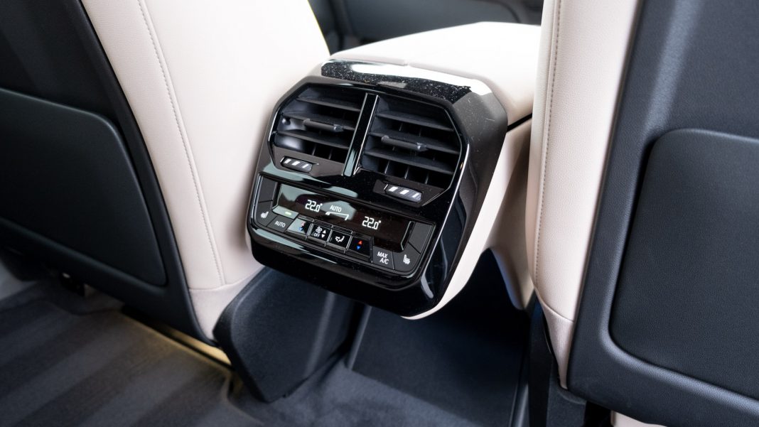 BMW iX rear climate controls