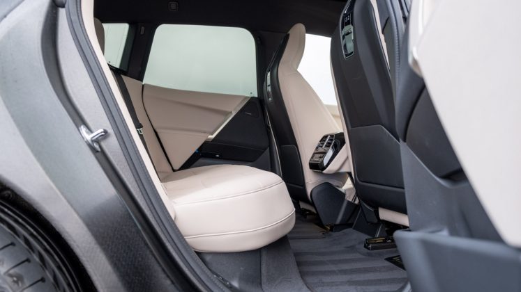 BMW iX rear seat design