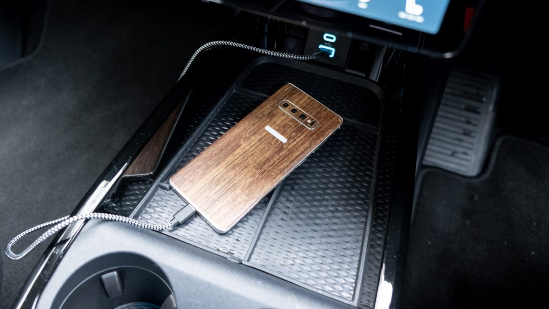 Ford Mustang Mach-E phone charging