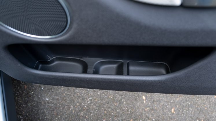 Land Rover Discovery Sport P300e front door compartment