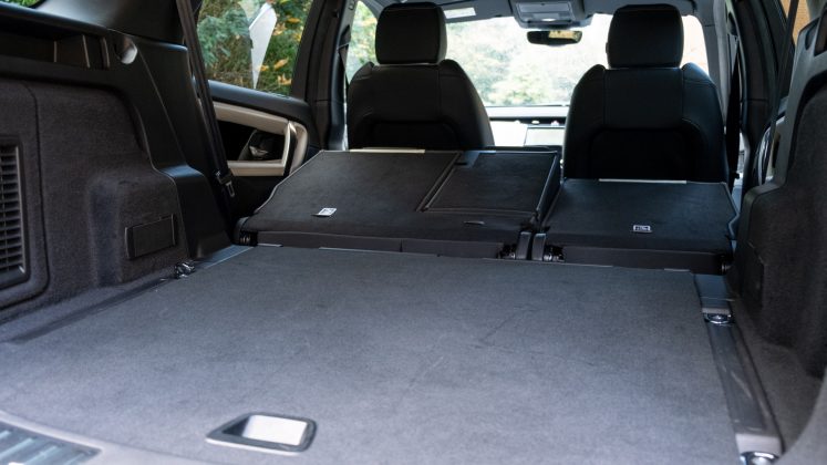 Land Rover Discovery Sport P300e rear seats down