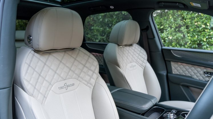 Bentley Bentayga Hybrid front seats