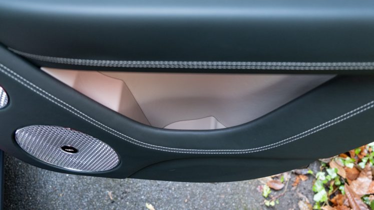 Bentley Bentayga Hybrid rear door compartment