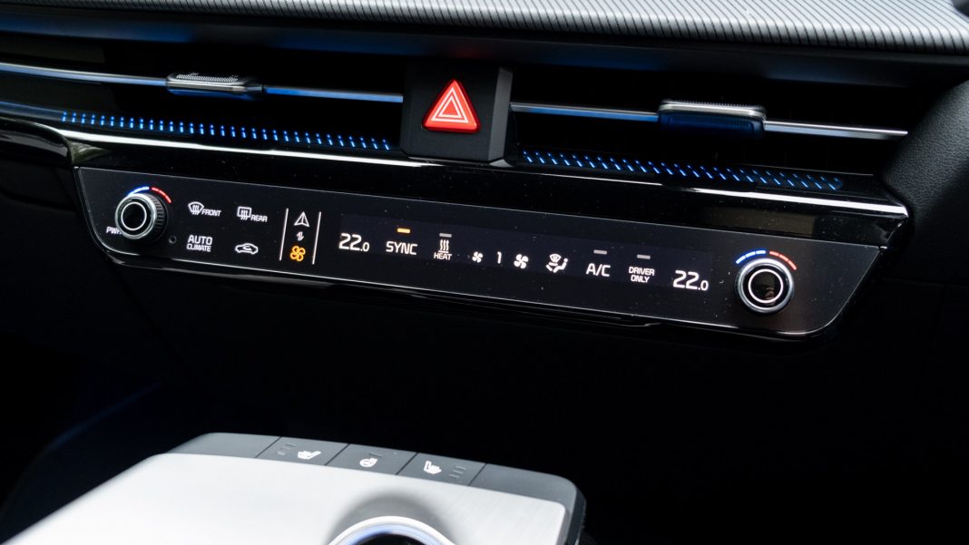 Kia EV6 climate controls