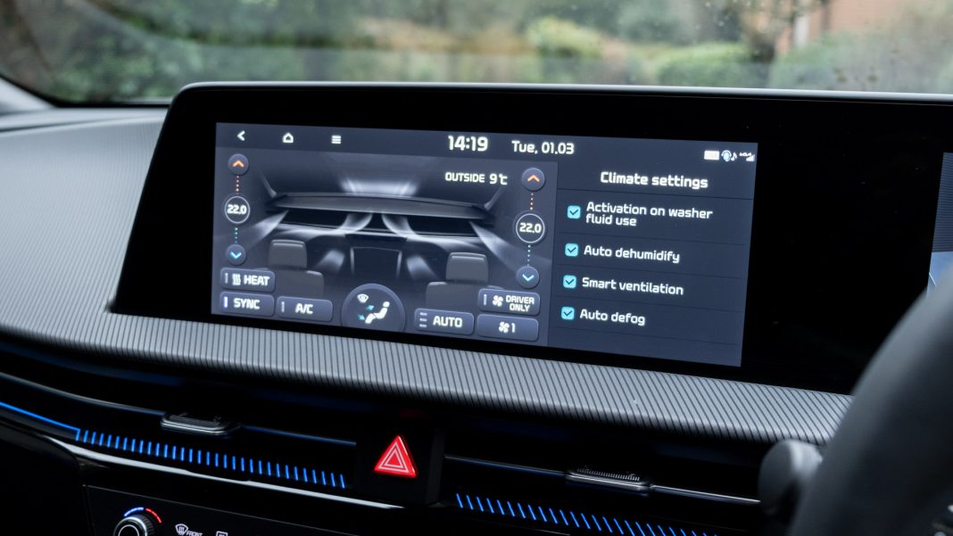 Kia EV6 climate settings