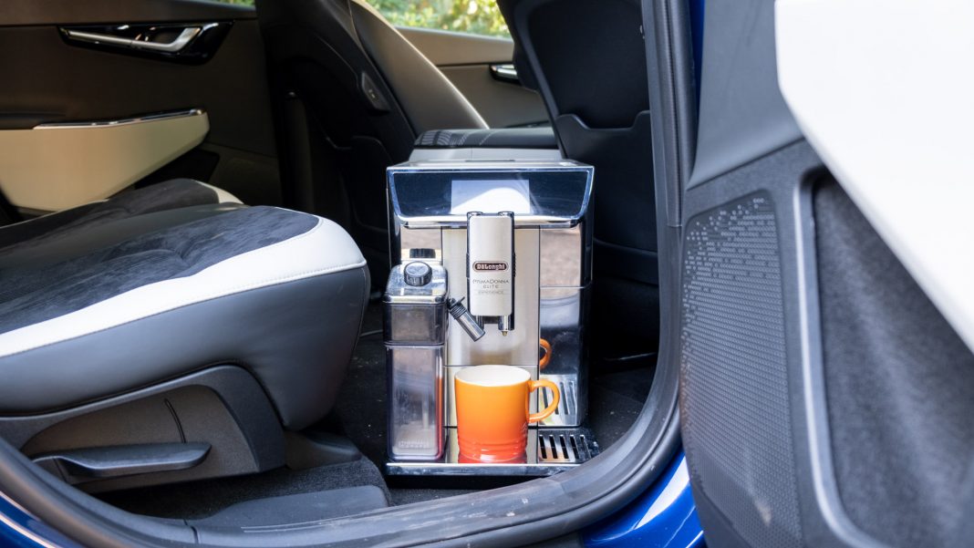 Kia EV6 coffee