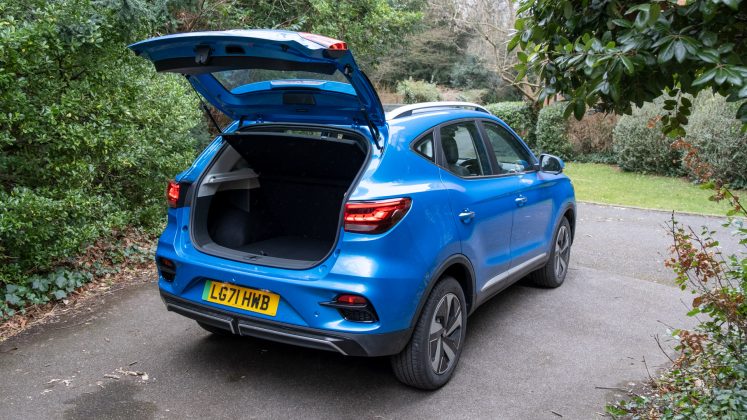 New MG ZS EV boot space