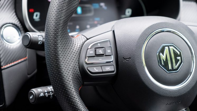 New MG ZS EV buttons