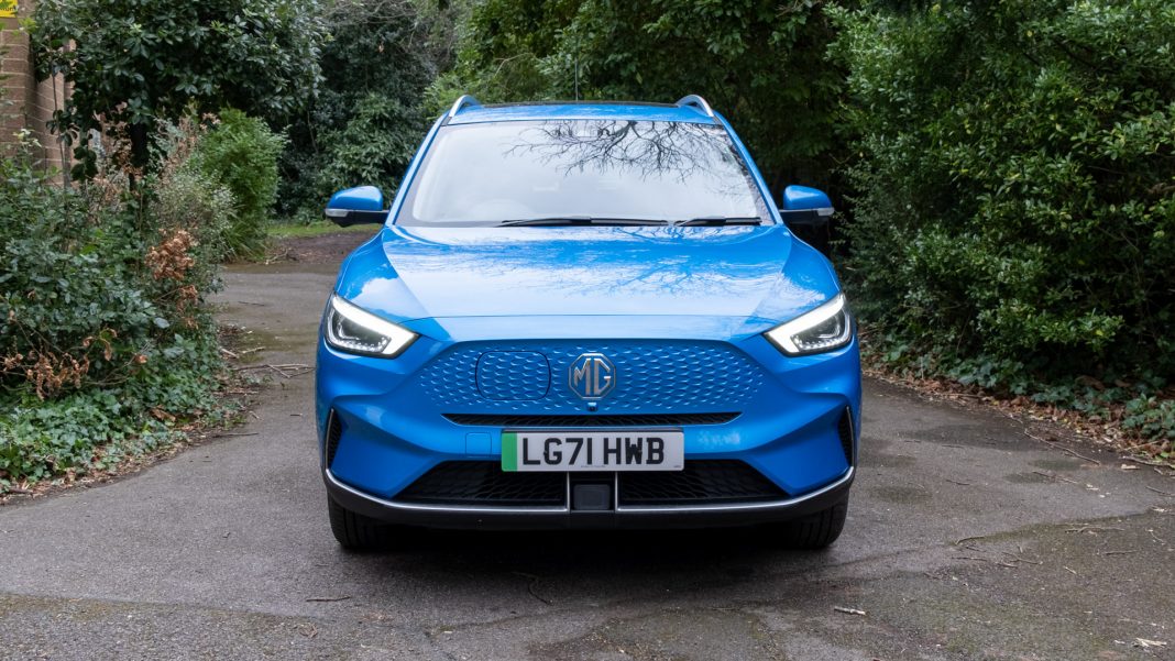 New MG ZS EV front