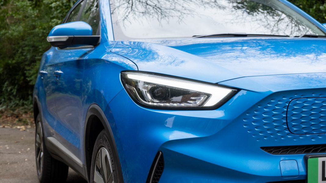 New MG ZS EV headlights