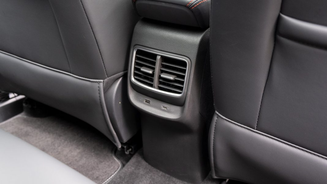 New MG ZS EV rear USB