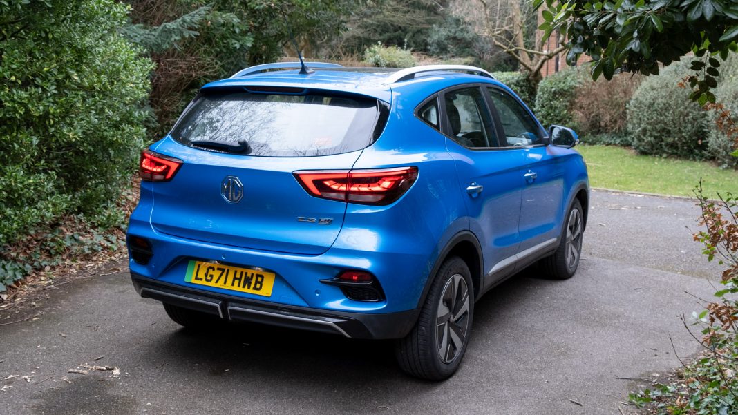 New MG ZS EV rear profile