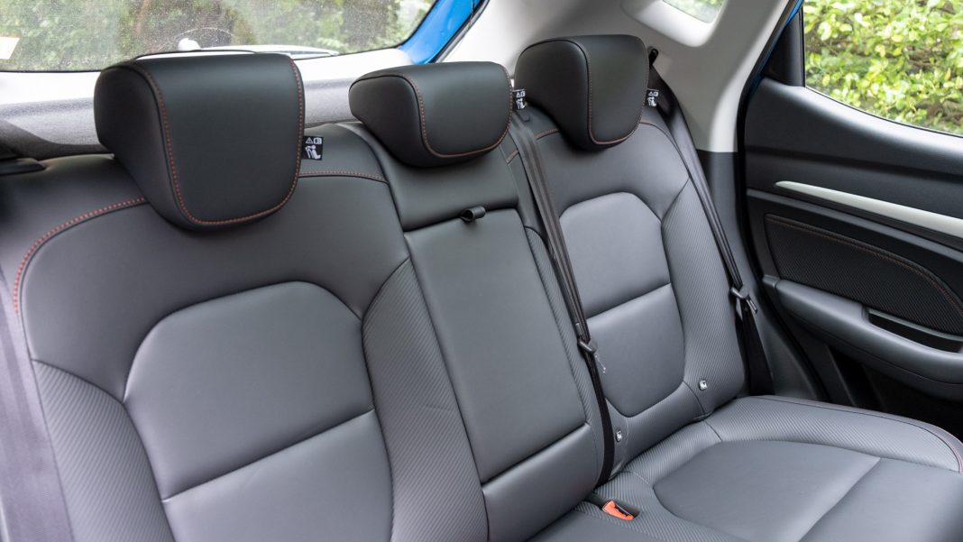 New MG ZS EV rear seats